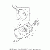 Схема вузла: Фара Yamaha XVS1100 V-Star Classic