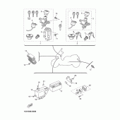 Схема вузла: Електроустаткування 1 Yamaha YP250 X-MAX