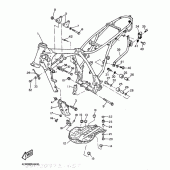 Схема вузла: Рама Yamaha TT600
