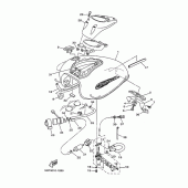 Схема вузла: Паливний бак Yamaha XVS400 Drag Star Classic