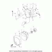 Схема вузла: Фара Yamaha XVS1300 V-Star