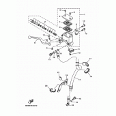 Схема вузла: Передній гальмівний циліндр Yamaha MTN320 MT-03