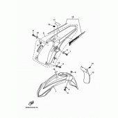 Схема узла: Крыло Yamaha YZ125