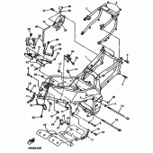 Схема узла: Рама Yamaha YZF750 YZF750