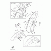 Схема вузла: Крило Yamaha TTR230 TT-R230