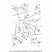 Схема узла: Электрооборудование (1) Yamaha XV1700 Road Star Midnight Warrior