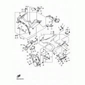 Схема вузла: Облицювальні елементи Yamaha YZF-R1 R1 RaceBase