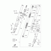 Схема узла: Вилка передней оси Yamaha MT03 MT-03