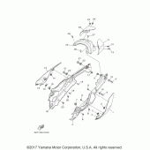 Схема вузла: Бічна кришка Yamaha FZ10/MTN1000 FZ-10