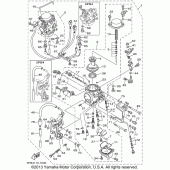 Схема вузла: Карбюратор Yamaha XVS1100 V-Star Custom