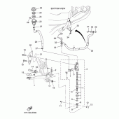Схема вузла: Задній гальмівний циліндр Yamaha MT03 MT-03