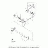 Схема вузла: Вал перемикання Yamaha YZF600R Thundercat