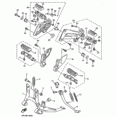Схема узла: Подножки и Подставка Yamaha XJR1200