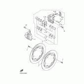 Схема узла: Передний тормоз Yamaha XJR1300