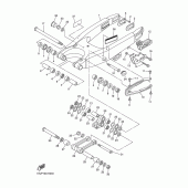 Схема узла: Задний рычаг и Подвеска Yamaha WR250 WR250F