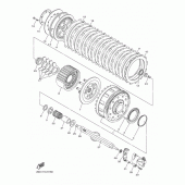 Схема вузла: Зчеплення Yamaha VMX17 V-MAX