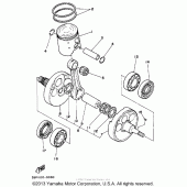 Схема вузла: Колінчастий вал і поршень Yamaha WR250 WR250Z