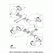 Схема узла: Поворотники Yamaha FZ6 FZ6R
