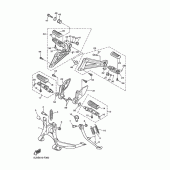 Схема вузла: Підніжки та Підставка Yamaha XJR1300