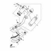 Схема узла: Выхлопная система Yamaha YZ450F YZ450F