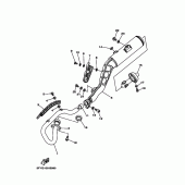 Схема вузла: Вихлопна система Yamaha TW200