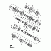 Схема вузла: Трансмісія Yamaha YZF-R6/YZF600 R6S