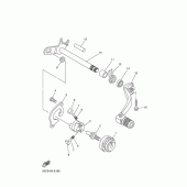 Схема вузла: Вал КПП Yamaha YZ250 YZ250F