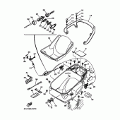 Схема вузла: Сидіння 2 Yamaha XP500 T-MAX