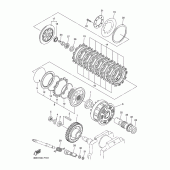 Схема узла: Сцепление Yamaha XVS1300 Midnight Star