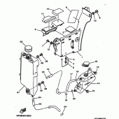 Схема узла: Масляный бак Yamaha DT125 DT125R
