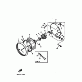 Схема вузла: Фара Yamaha XV400 Virago