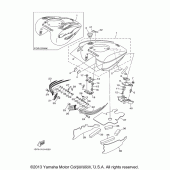 Схема вузла: Паливний бак Yamaha XV1900 Roadliner S