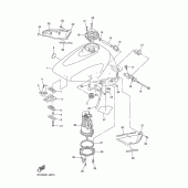 Схема вузла: Паливний бак Yamaha YZF-R1 R1