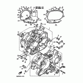 Схема вузла: Картер двигуна Yamaha XV400 Virago