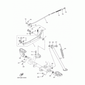 Схема вузла: Підніжки та Підставка Yamaha TTR125 TT-R125