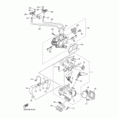 Схема узла: Впускная система 1 Yamaha XVS1300 Midnight Star