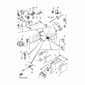 Схема вузла: Електроустаткування 1 Yamaha XVS400 Drag Star Classic
