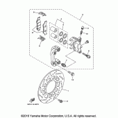 Схема узла: Передний тормоз Yamaha TW200