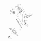 Схема узла: Распредвал и Цепь ГРМ Yamaha WR450F