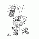 Схема вузла: Впускна система Yamaha XV535 Virago