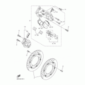 Схема вузла: Переднє гальмо Yamaha XJ6 Diversion F (ABS)