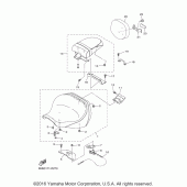 Схема вузла: Сидіння Yamaha XVS1300 V-Star Tourer