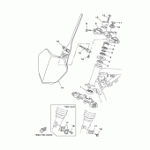 Схема вузла: Рульовий механізм Yamaha TTR125 TT-R125