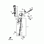 Схема вузла: Задній гальмівний циліндр Yamaha WR200R