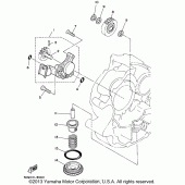 Схема вузла: Масляний насос Yamaha XV250 Virago