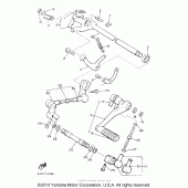Схема узла: Вал переключения Yamaha XVZ1300 Venture Royale
