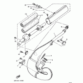 Схема узла: Выхлопная система Yamaha YZ250 YZ250