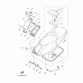 Схема вузла: Сидіння Yamaha XP500 T-MAX