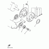 Схема вузла: Embrayage de demarreur Yamaha VMX12 V-MAX