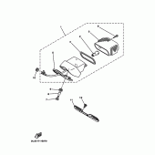 Схема узла: Задний фонарь (Стоп-сигнал) Yamaha XV250 Virago